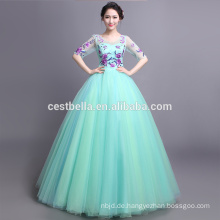 Quinceanera kleidet Ballkleid modische lange Ärmel Kleider exquisite blaue Brautkleid Ballkleid